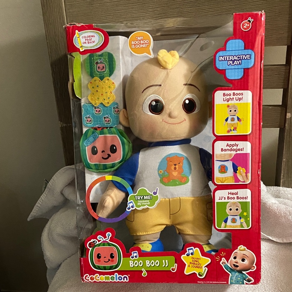 CoComelon Interactive Boo Boo JJ Doll - Blue and Yellow